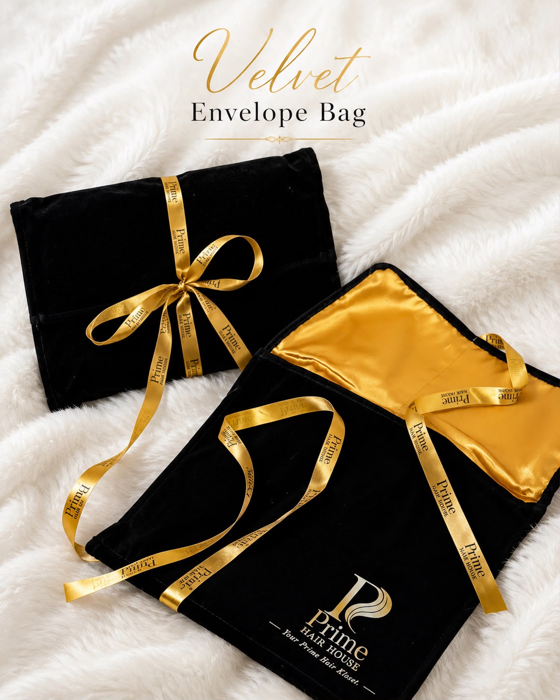 Le Pochon — Black Velvet & Satin